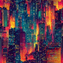 Город Ночью