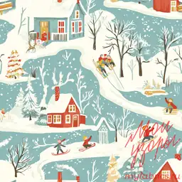 Зимняя деревня