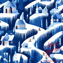 Зимняя деревня